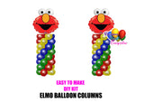 Elmo Birthday Balloon Columns, Sesame Street Cake Table, Gift Table, DIY KIT Party Supplies
