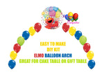 Elmo Balloon Arch, Sesame Street Cake Table, Gift Table, DIY KIT Party Supplies