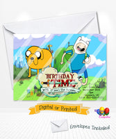 Adventure Time Birthday Party Invitations