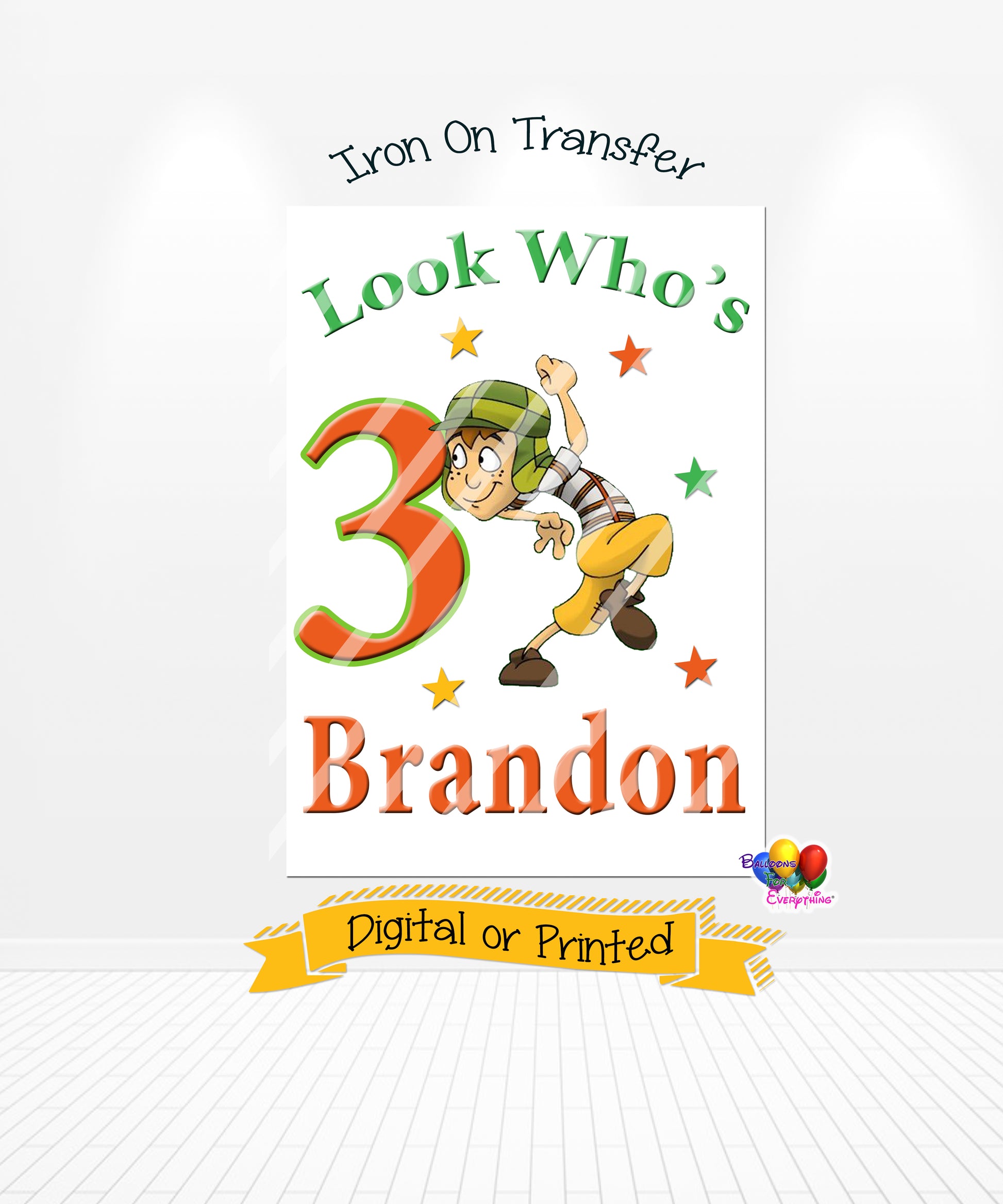 El chavo del 8 Birthday Iron On Transfer Design