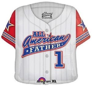 All American Baseball Tshirt Father Balloon