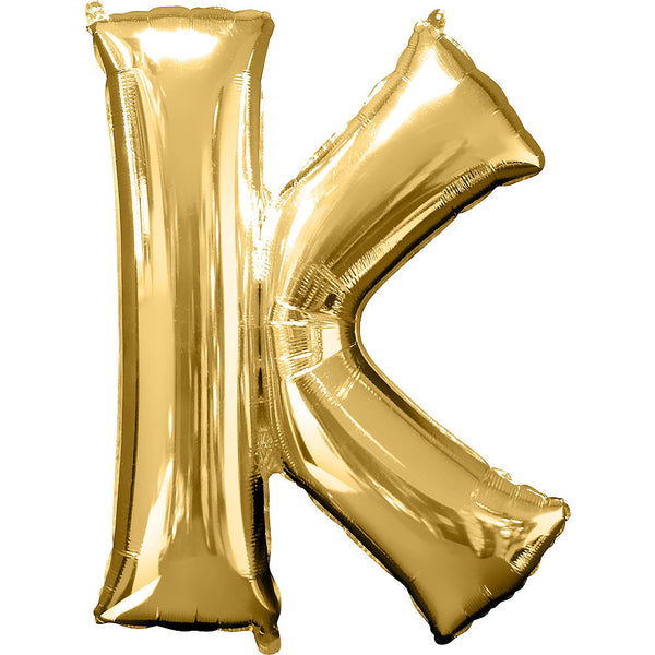 Giant Gold Letter K Balloon