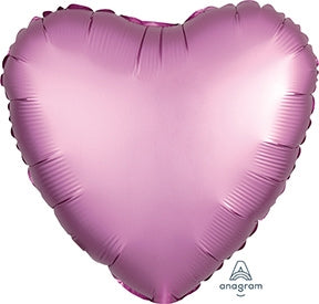 Pink Satin Heart Balloon