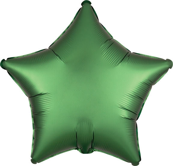 Emerald Green Satin Star Balloon