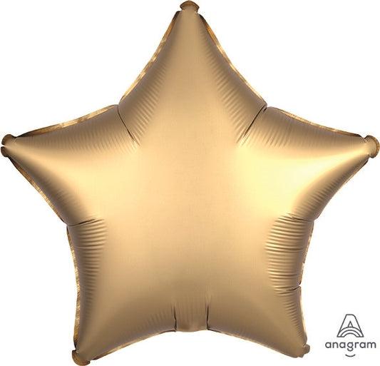 Gold Satin Star Balloon