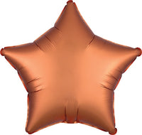 Orange Satin Star Balloon