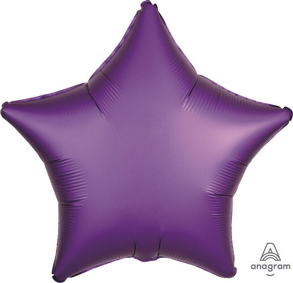 Purple Satin Star Balloon