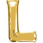 Giant Gold Letter L Balloon