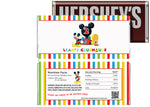 mickey mouse clubhouse birthday candy bar wrapper