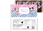 Twins Baby Minnie Mouse 1st Birthday Candy Wrappers
