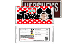 Mickey 2nd Birthday Polka Dots Candy Wrapper
