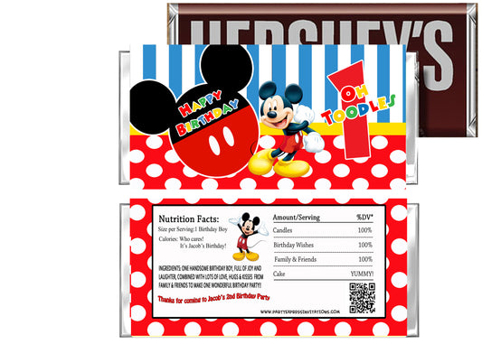Mickey Birthday Party Favors