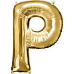 Giant Gold Letter P Balloon