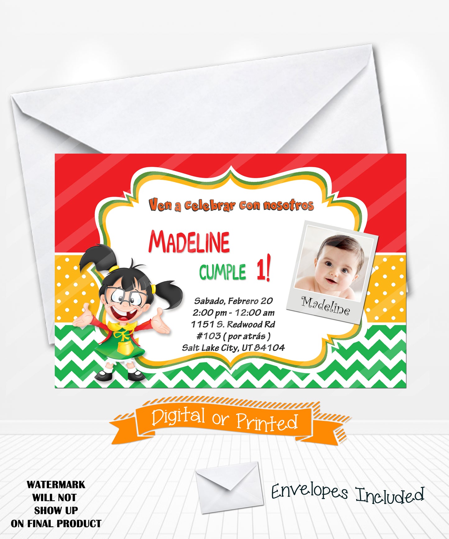 La Chilindrina Birthday Invitations