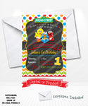 Baby Sesame Street Birthday Invitations