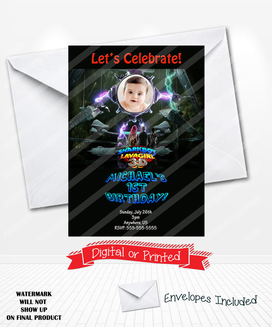 Sharkboy Lavagirl Birthday Party Invitations