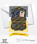 Batman Birthday Invitations