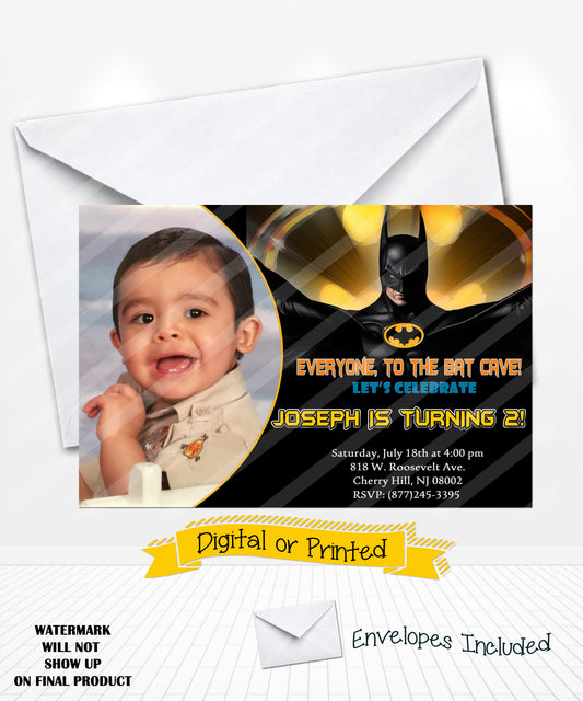 Batman Birthday Invitations