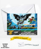 Lego Batman Movie Birthday Invitations