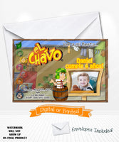 El chavo del ocho birthday party invitation