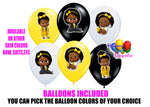 African American Yellow Boss Baby Balloons