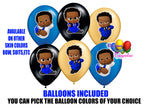 Afro American Dark Skinned Boss Baby Balloons 