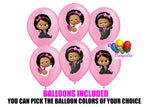Boss Baby Light Skinned Pink Birthday Balloons