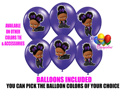 Puffs Boss Baby Girl Birthday Balloons