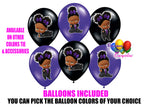 Purple Puffs Boss Baby Balloons