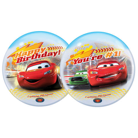 Disney Cars Lightning McQueen Bubble Balloon 22"