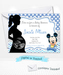 Mickey mouse baby shower invitations