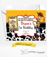 Toy Story Woody Birthday Invitation