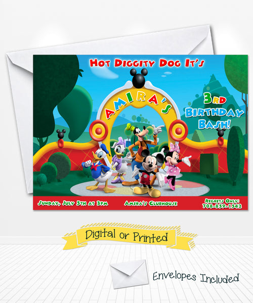 Disney Mickey Clubhouse Invitations