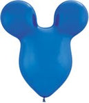 15 inch Disney Mickey Mouse BLUE Ears Latex Balloons