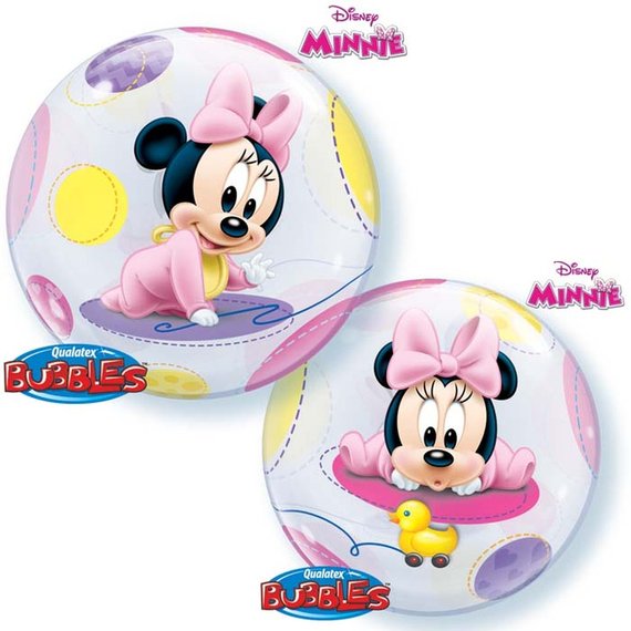 Baby Minnie Mouse Bubble Balloon 22"