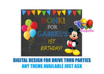 Mickey Mouse Drive Thru Parties Honk Poster Digital Design