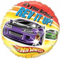 18" Hot Wheels Birthday Balloon