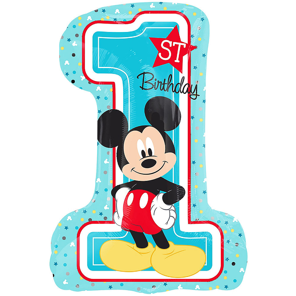 Disney Mickey Mouse 1st Birthday Balloon
