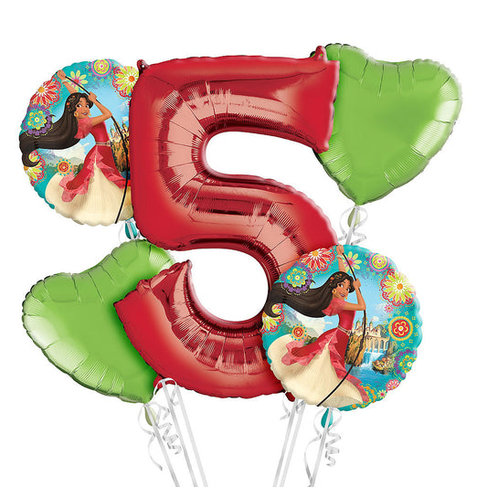 Princess Elena of Avalor 5th Birthday Balloons Bouquet