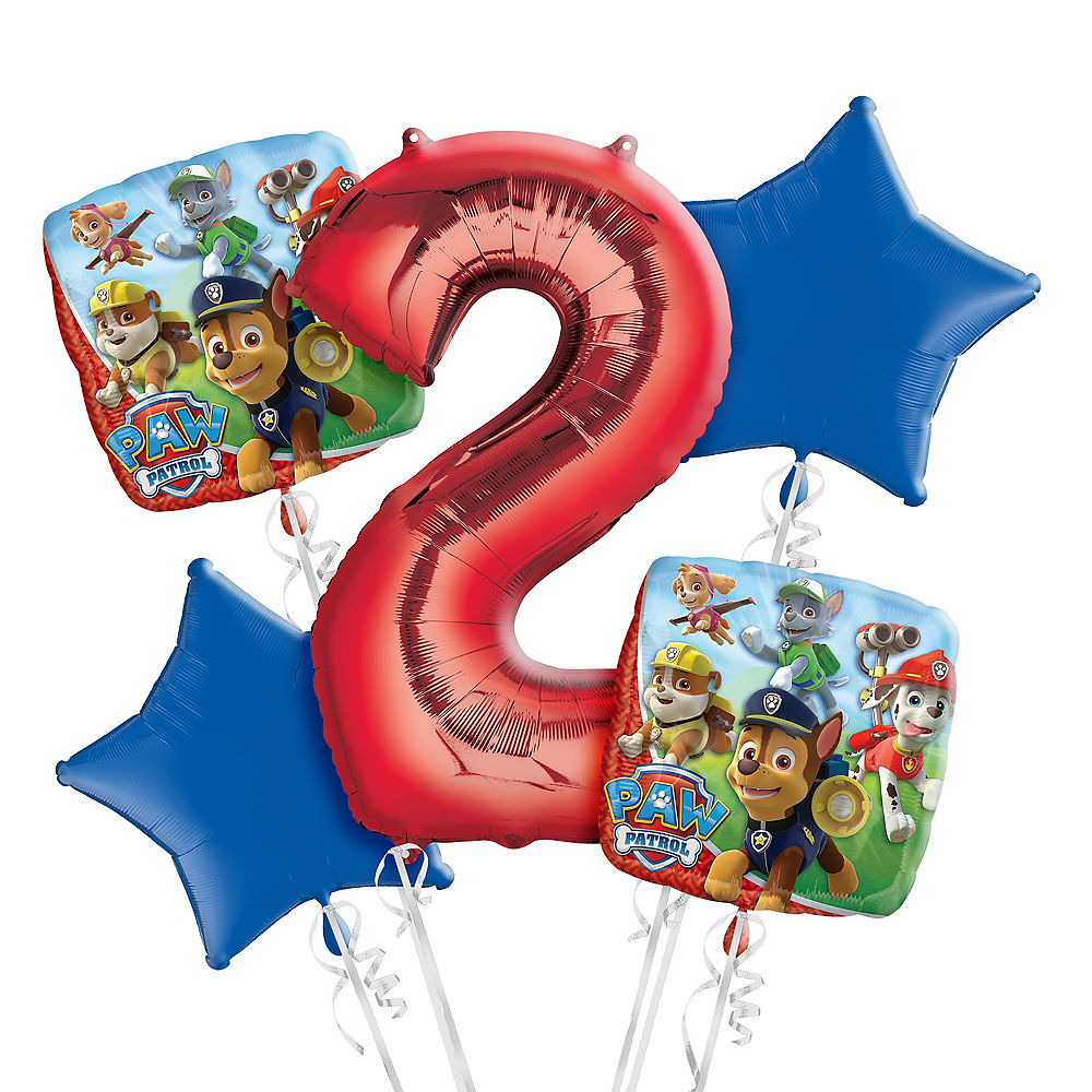 Paw Patrol 2nd Birthday Balloons Bouquet