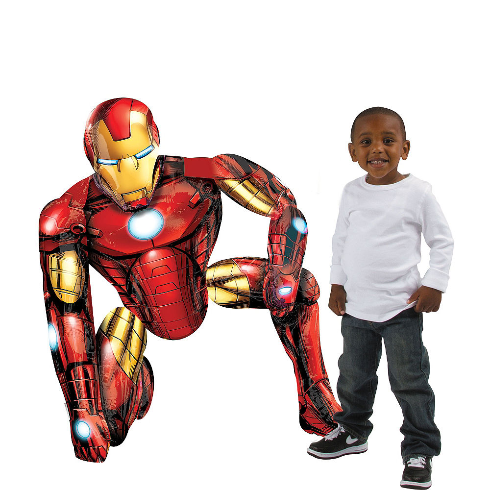 Iron Man 46" Airwalker Birthday Balloon Avengers