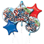 Avengers Birthday Balloon Bouquet 5pc
