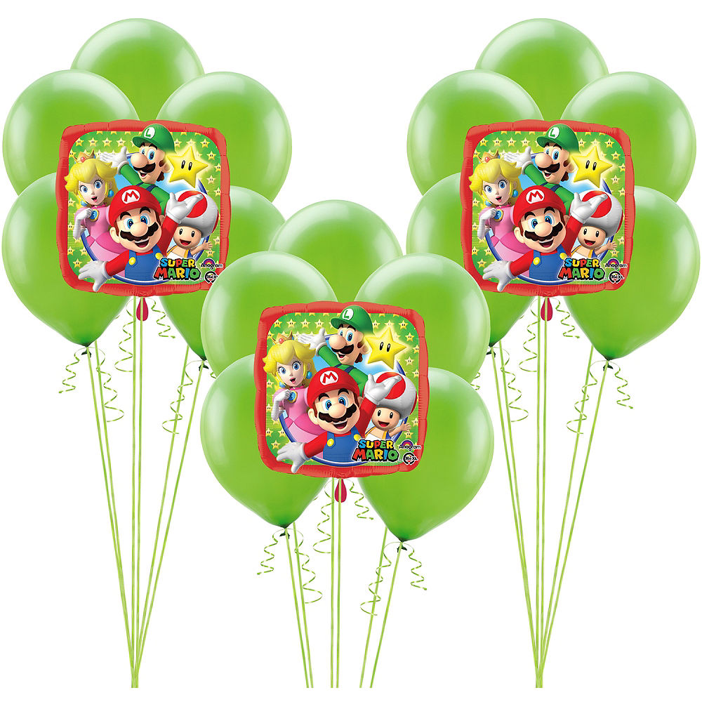 Sega Super Mario Brothers Birthday Balloon 18pc
