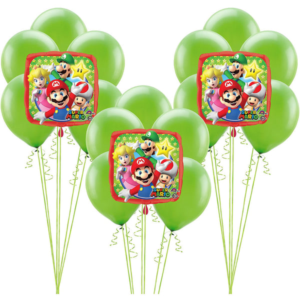 Sega Super Mario Brothers Birthday Balloon 18pc