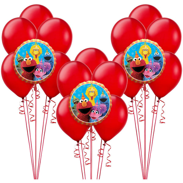 Sesame Street Fun Elmo Birthday Balloons 18pc
