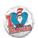 Cat in the Hat I Heart Reading Balloon - Dr. Seuss