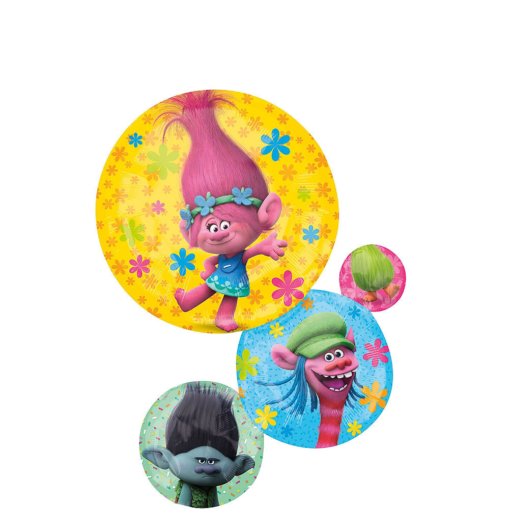 Trolls Brithday Balloon Cluster