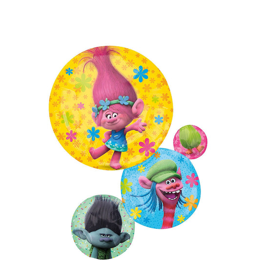Trolls Brithday Balloon Cluster