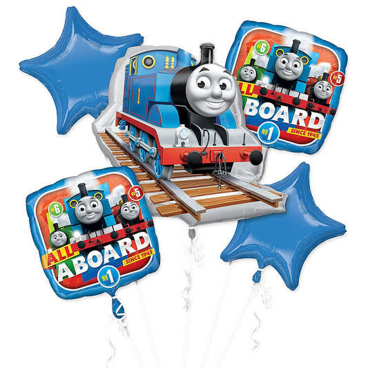 Thomas the Tank Engine Birthday Balloons Bouquet 5pc