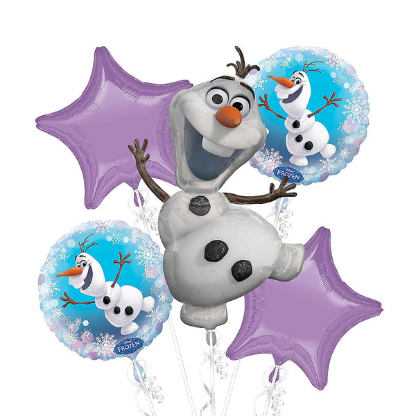 Olaf Disney Frozen Balloon Birthday Bouquet 5pc